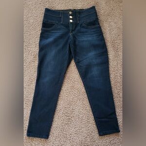 Rewind Dark Blue Women's Tummy\Waist Control  Skinny Jeans Size 15/32